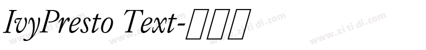 IvyPresto Text字体转换